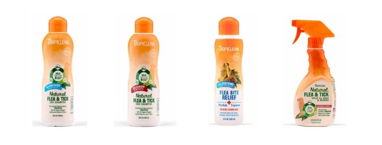 Tropiclean flea and tick shampoo for dogs