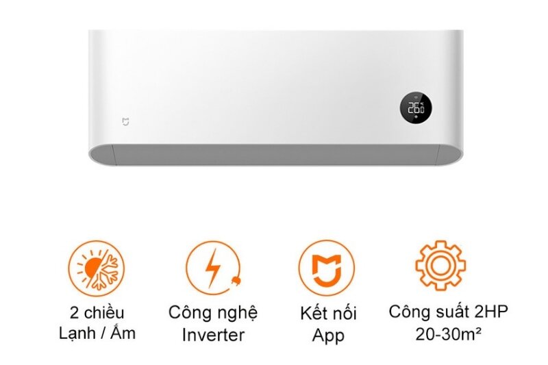 Điều hòa Xiaomi 18000 BTU 2 chiều inverter KFR-50GW/N1A3 - thiết bị 