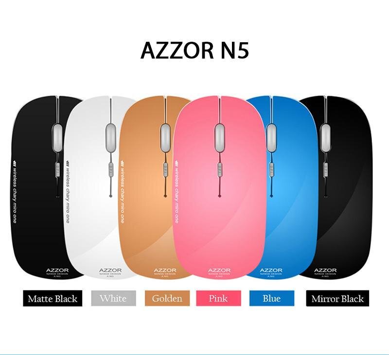 Chuột không dây Azzor N5 có nhiều màu sắc trẻ trung