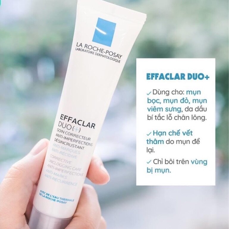 Kem trị mụn bọc sưng đỏ Laroche Posay Effaclar Duo+