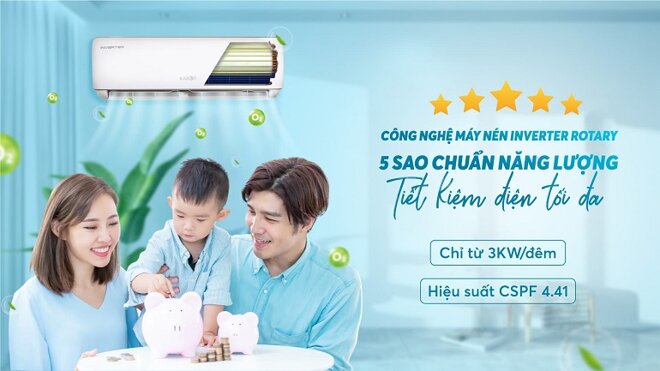 điều hòa Karofi 1 chiều 12000BTU inverter KDC-WI12