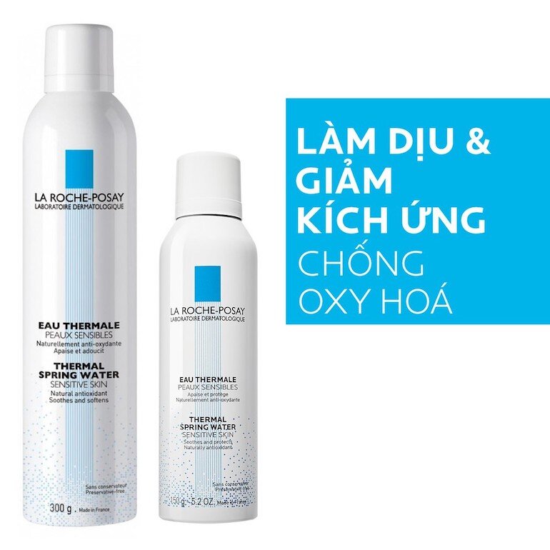 Xịt khoáng La Roche Posay trắng chống oxy hóa cho làn da.