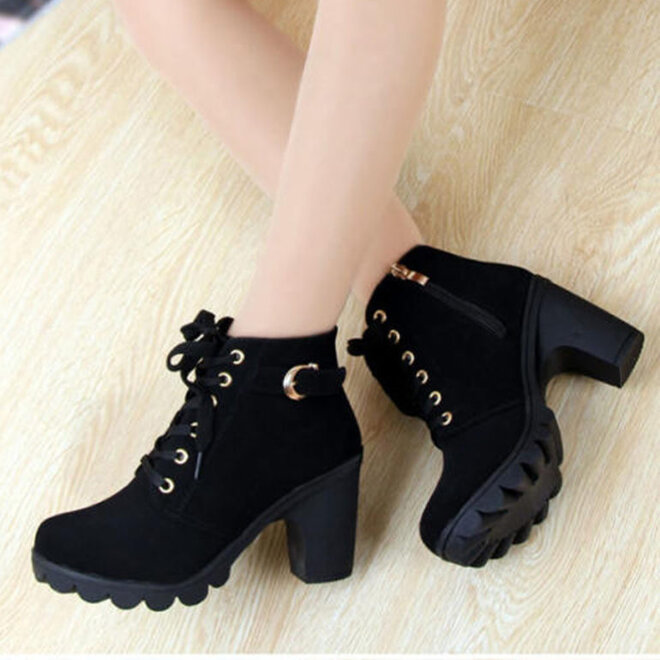 Combat boots nữ cổ ngắn