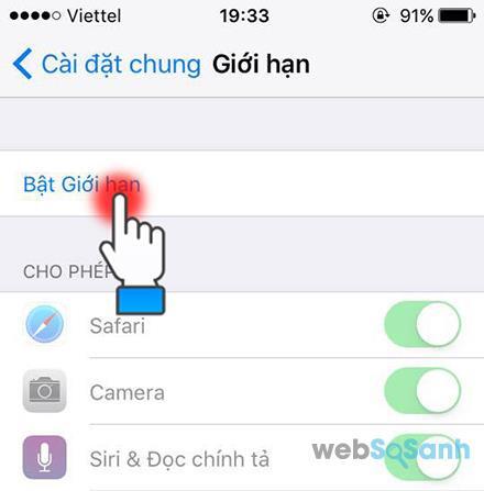 Bật giới hạn