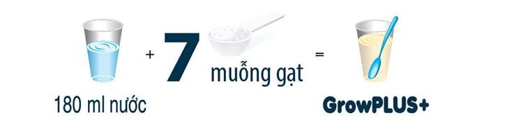 Cách pha sữa bột Grow Plus đỏ của Nutifood đúng