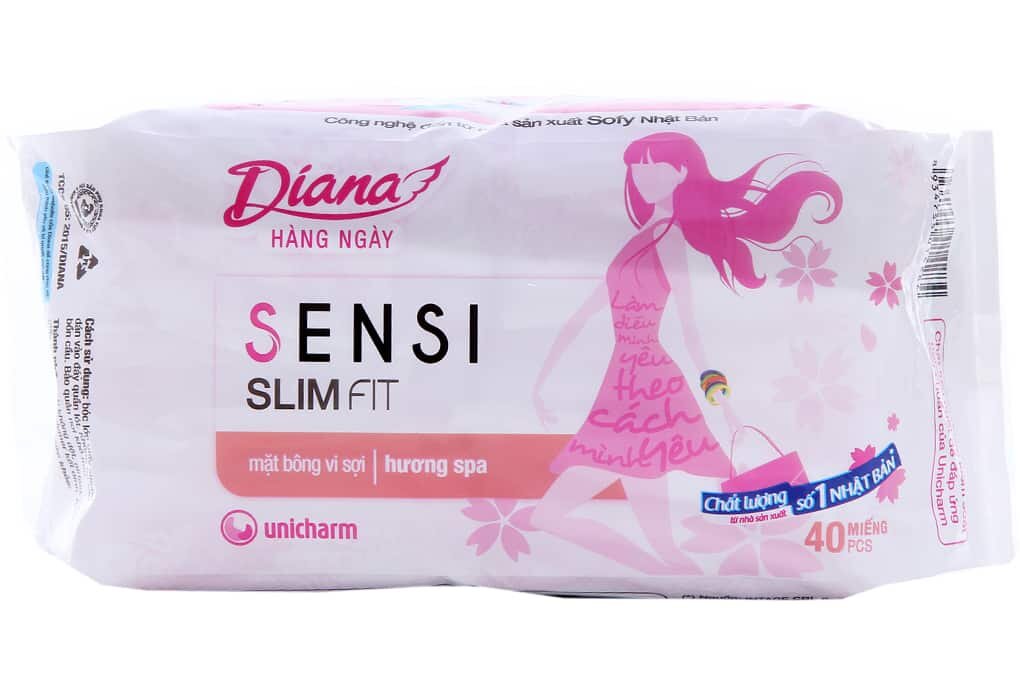 Băng vệ sinh hàng ngày Diana Sensi Slim Fit
