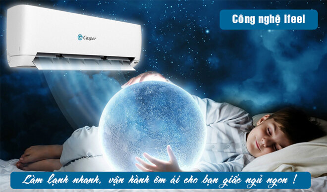 Điều hòa Casper EC-12TL22 công nghệ iFeel cho giấc ngủ sâu