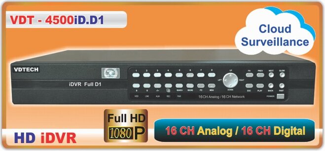 Hình ảnh đầu ghi hình Vdtech VDT - 4500iD.D1.