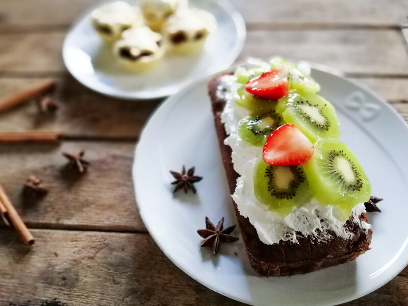 Bánh kiwi với kem dừa