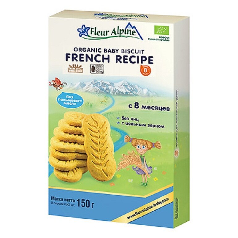 Bánh ăn dặm Fleur Alpine Organic kiểu Pháp
