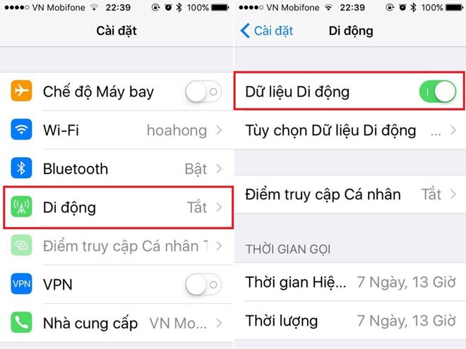 Truy cập vào Cài đặt iPhone