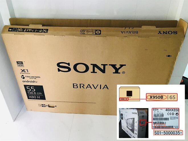 mã tivi sony nằm ở đâu