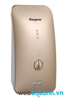 Bình nóng lạnh trực tiếp Kangaroo KG-235 có thiết kế sang trọng, hiện đại
