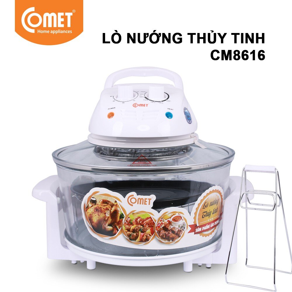 Lò nướng thủy tinh halogen Comet CM8616