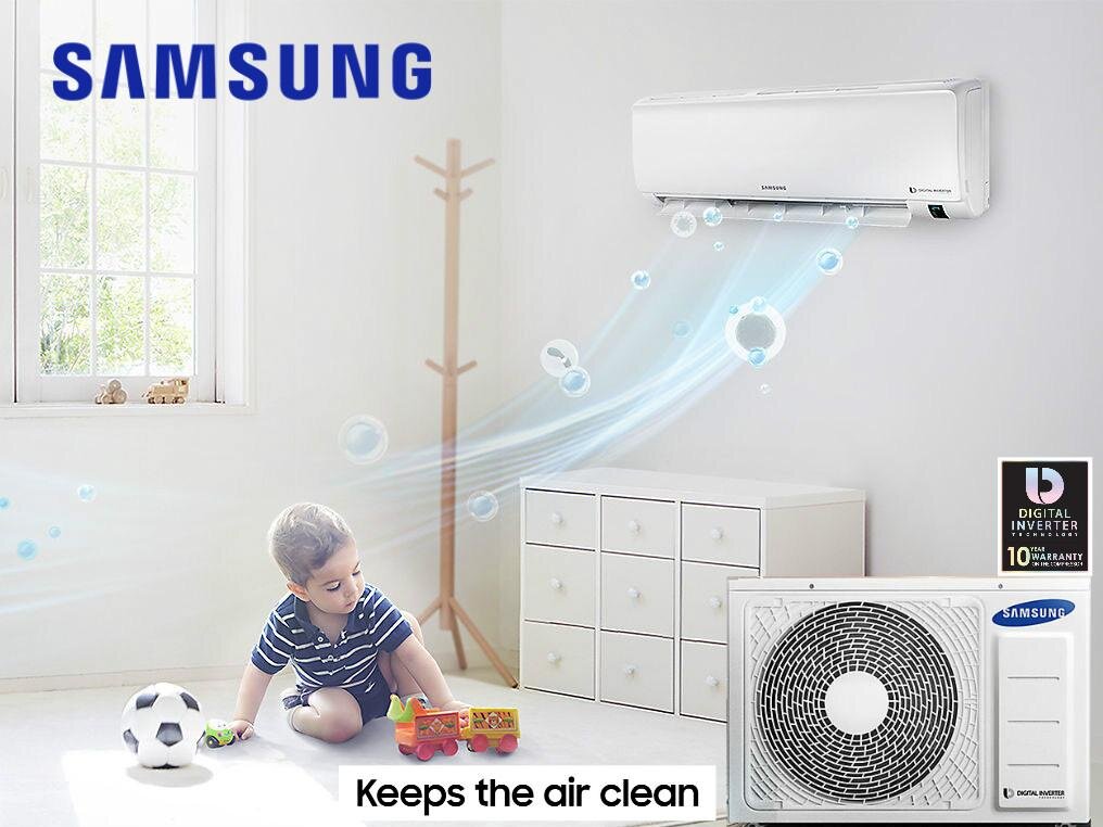Điều hòa Samsung giúp không khí trong phòng luôn tươi sạch