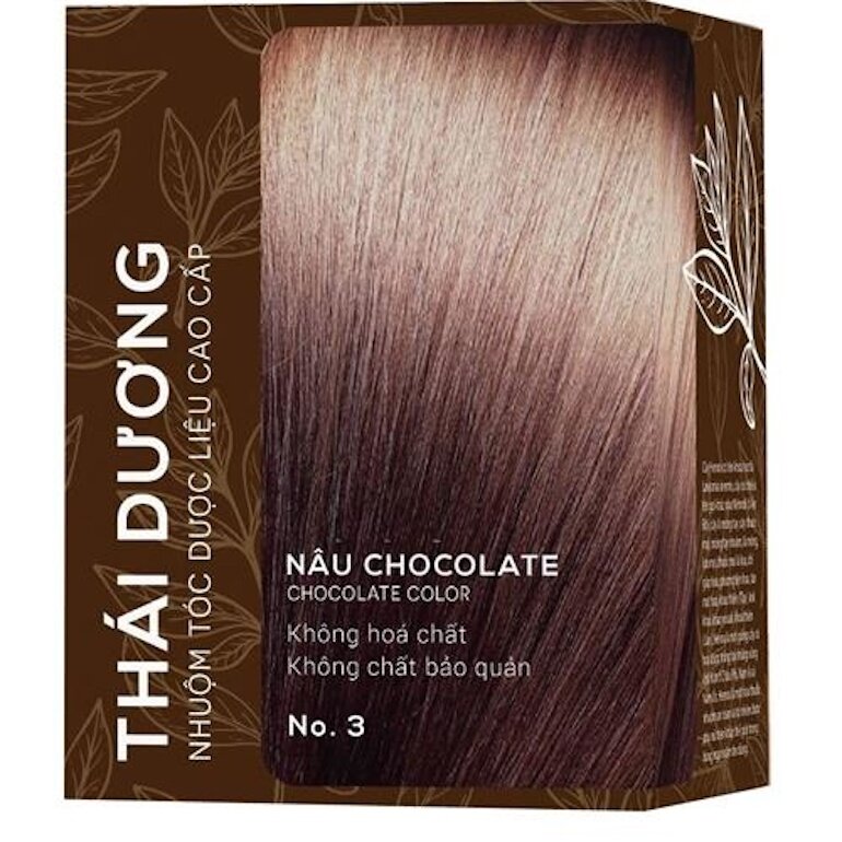 Thuốc nhuộm tóc Thái Dương màu nâu Chocolate không hóa chất, không chất bảo quản