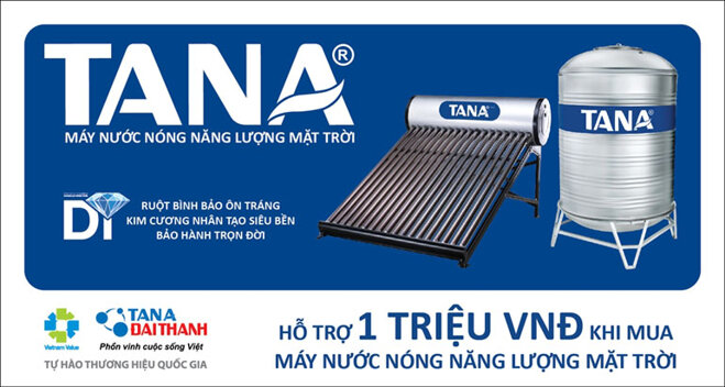 Máy nước nóng năng lượng mặt trời Tân Á