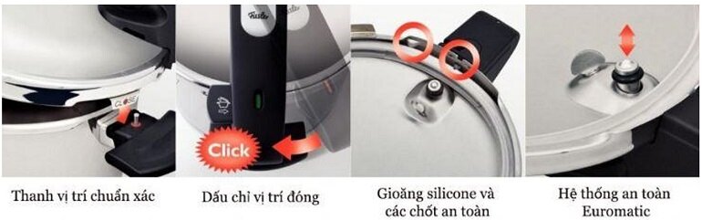 hệ thống an toàn nồi áp suất fissler