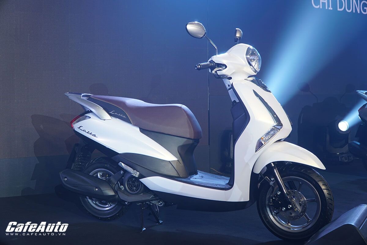 Yamaha Latte màu trắng trang nhã