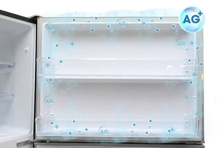 Tủ lạnh Mitsubishi Electric MR-F55EH-SLW-V - 460 Lít giúp khử mùi hôi và kháng khuẩn hiệu quả