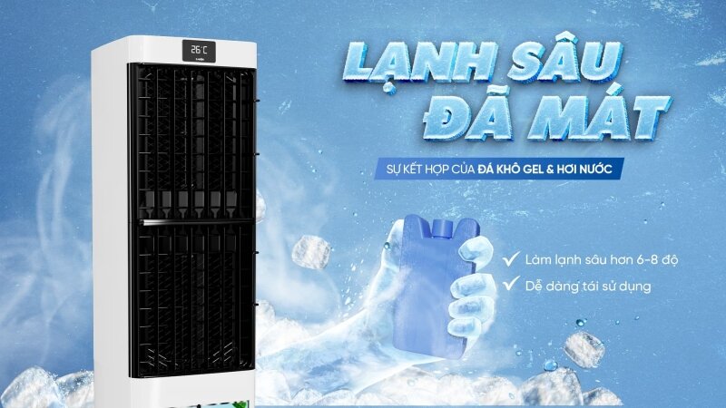 Đánh giá quạt điều hòa Karofi KAC H132R hiện đại kèm tính năng lọc không khí