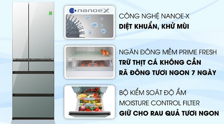 Tủ lạnh Panasonic NR F503GT-X2 trang bị nhiều công nghệ tối tân