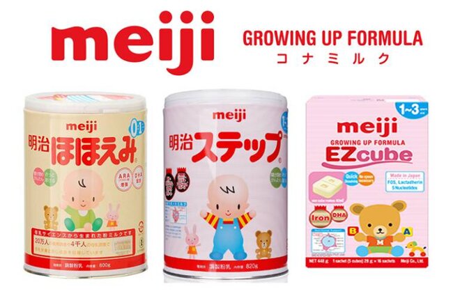 Sữa Meiji của Nhật