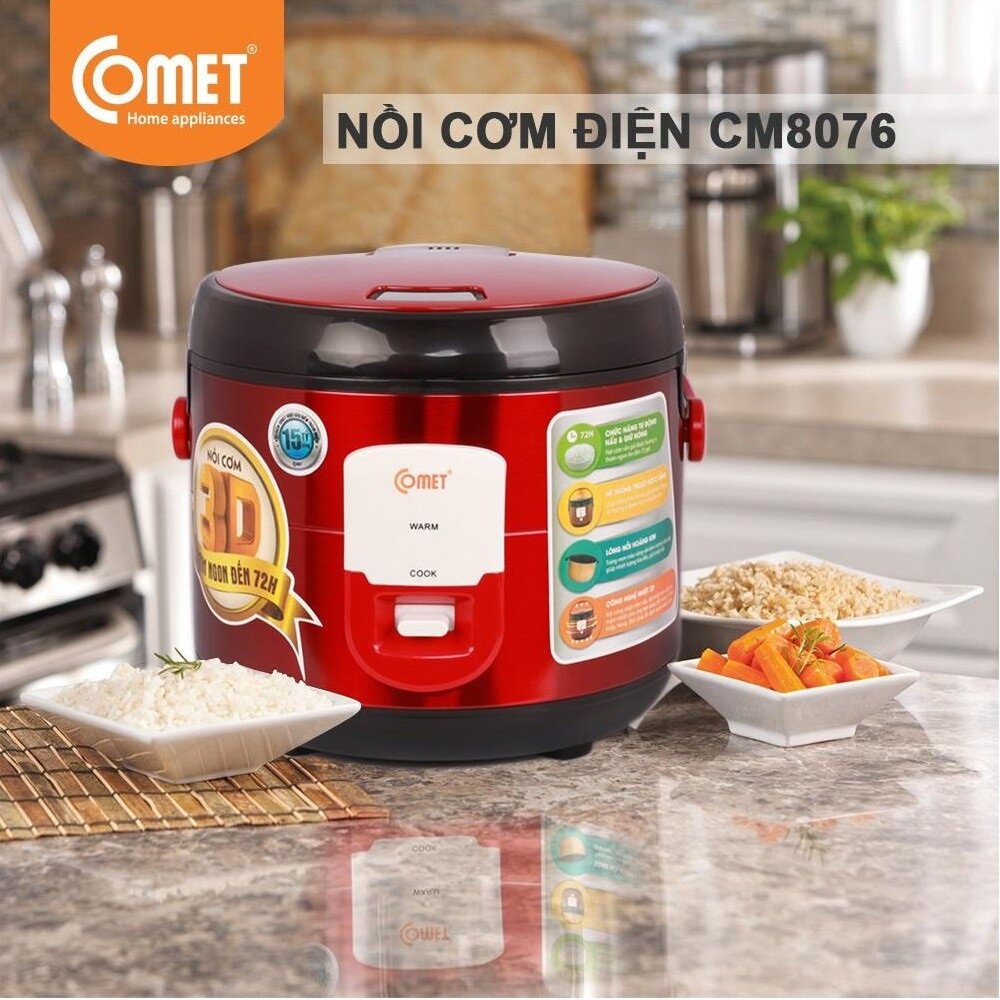 Comet nắp gài CM8076 hiện đại, rút ngắn thời gian nấu  