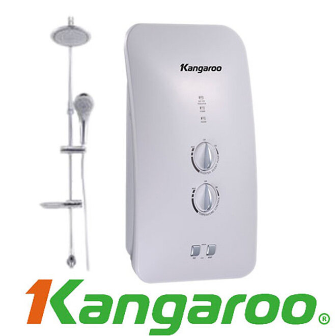 Bình tắm nóng lạnh trực tiếp Kangaroo có đèn báo phát hiện rò rỉ