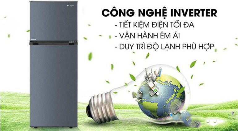 Tủ lạnh Casper inverter 258 lít RT-270VD có tiết kiệm điện không? 