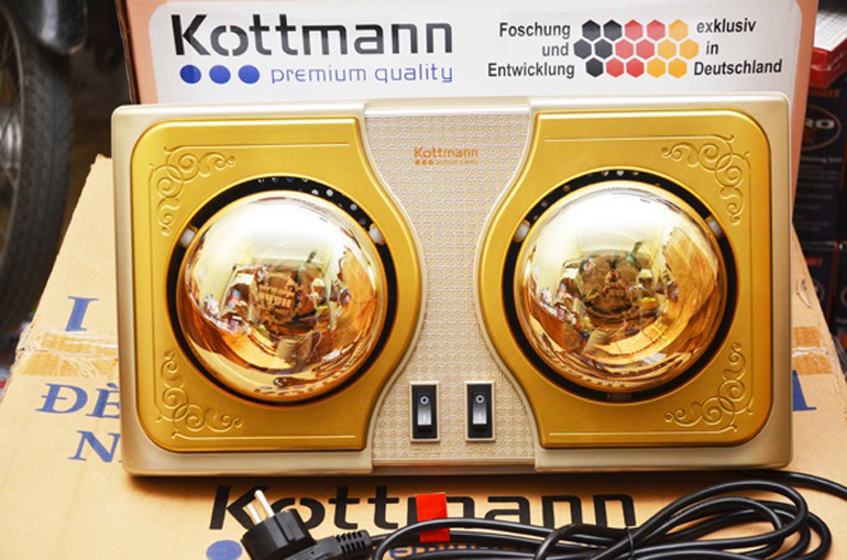 Đèn sưởi nhà tắm chính hãng thương hiệu Kottamnn nổi tiếng