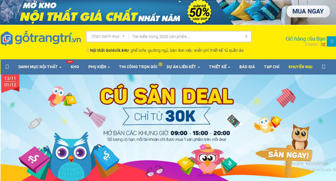 Ưu đãi đặc biệt khi mua các sản phẩm tại Go Home