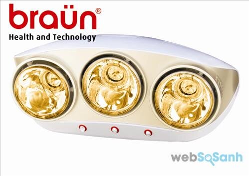 Đèn sưởi nhà tắm Braun loại nào tốt nhất