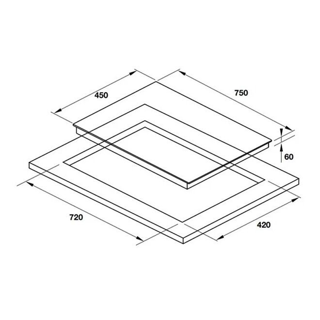 Bếp từ đôi Hafele HC-I752B 536.61.787