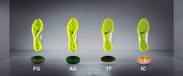 Nên chọn đinh giày TF và AG cho mặt sân cỏ nhân tạo
