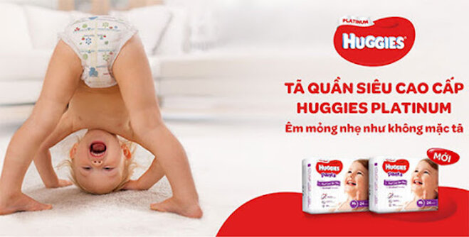 Tã bỉm Huggies được làm từ chất liệu tự nhiên an toàn cho bé