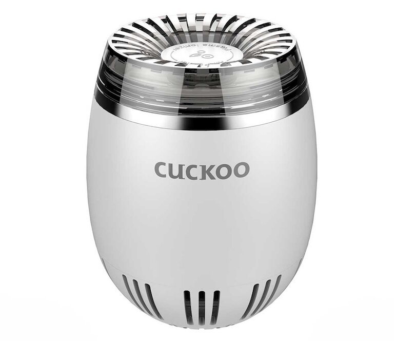 Lọc không khí ô tô Cuckoo AC-03V10W có thể giải phóng mật độ ion vô cùng lớn lên đến 1.000.000 ions/cc.