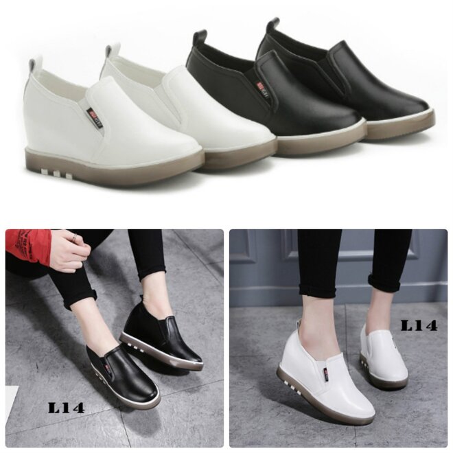 Giày thể thao nữ trắng Slip-on