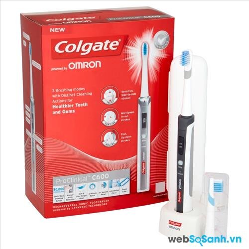 Mua bàn chải đánh răng điện hãng nào tốt nhất: bàn chải đánh răng điện Colgate Omron