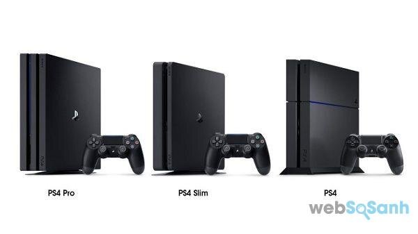 3 loại máy chơi game PS4 phổ biến 