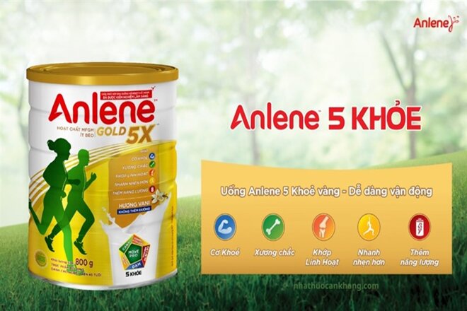 Sữa Anlene Gold 5X cho người lớn tuổi