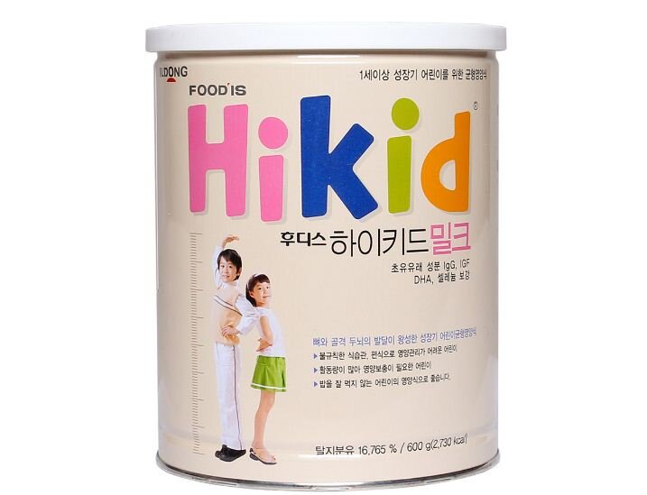 Hikid - sữa tăng cân & chiều cao cho trẻ trong độ tuổi từ 1 - 9 hộp 600g