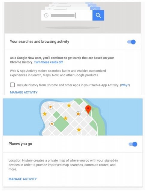 google settings