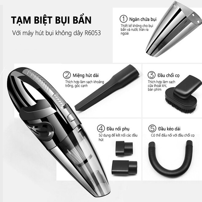 Máy hút bụi cầm tay  Rundong R6053