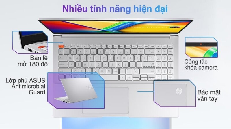 Bàn phím và touchpad Asus Vivobook Pro 15 OLED K6502VU-MA090W