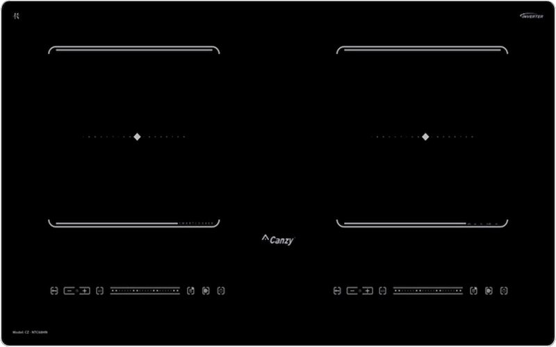 Bếp từ đôi Canzy CZ-NTC68HN thiết kế hiện đại, tích hợp nhiều tính năng tiên tiến