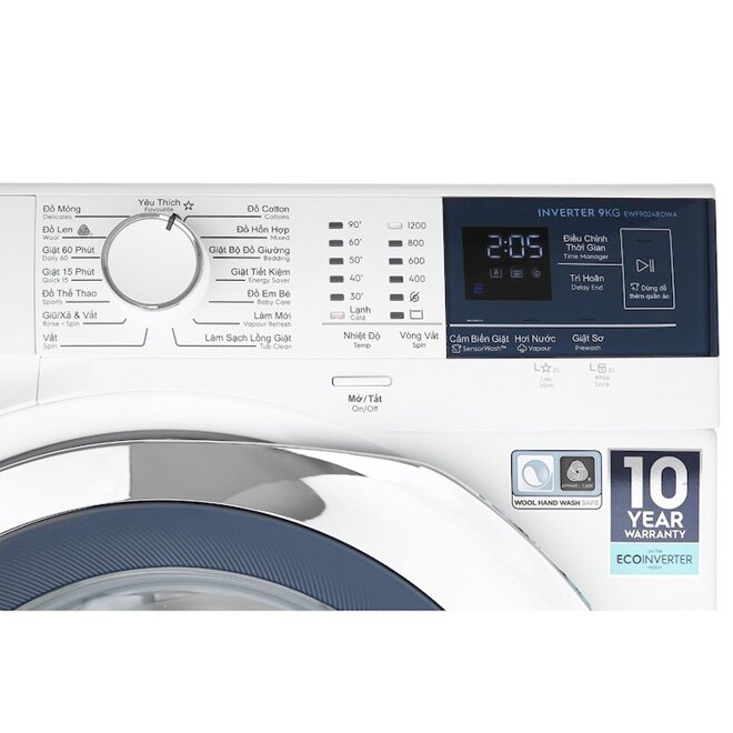 máy giặt cửa ngang Electrolux 10kg