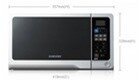 Lò vi sóng điện tử Samsung GW73EWB (GW73ESB) - 20 lít, 750W, có nướng