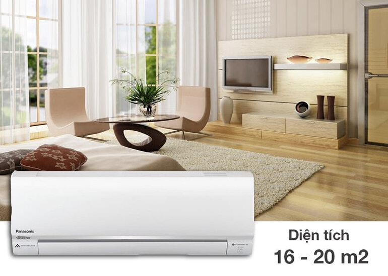 Diện tích phòng 16m2 vẫn có thể lắp điều hòa 9000BTU