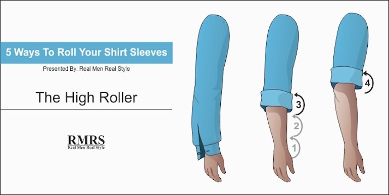 The High Roller - Kiểu xắn tay áo dành riêng cho các anh chàng cơ bắp
